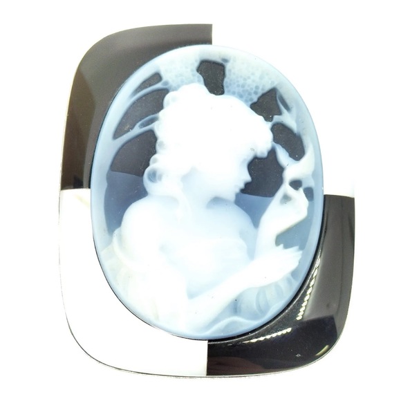 Jewelry Brooch Pin cameo White Gold 3706681